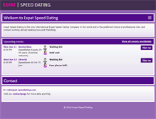 Tablet Screenshot of expat-speeddating.com